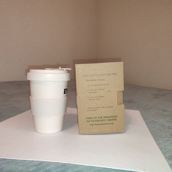 New in Box Earthware Bamboo Eco Cup Coffee Mug Travel Car Office 14 oz Tumbler - Picture 7 of 15